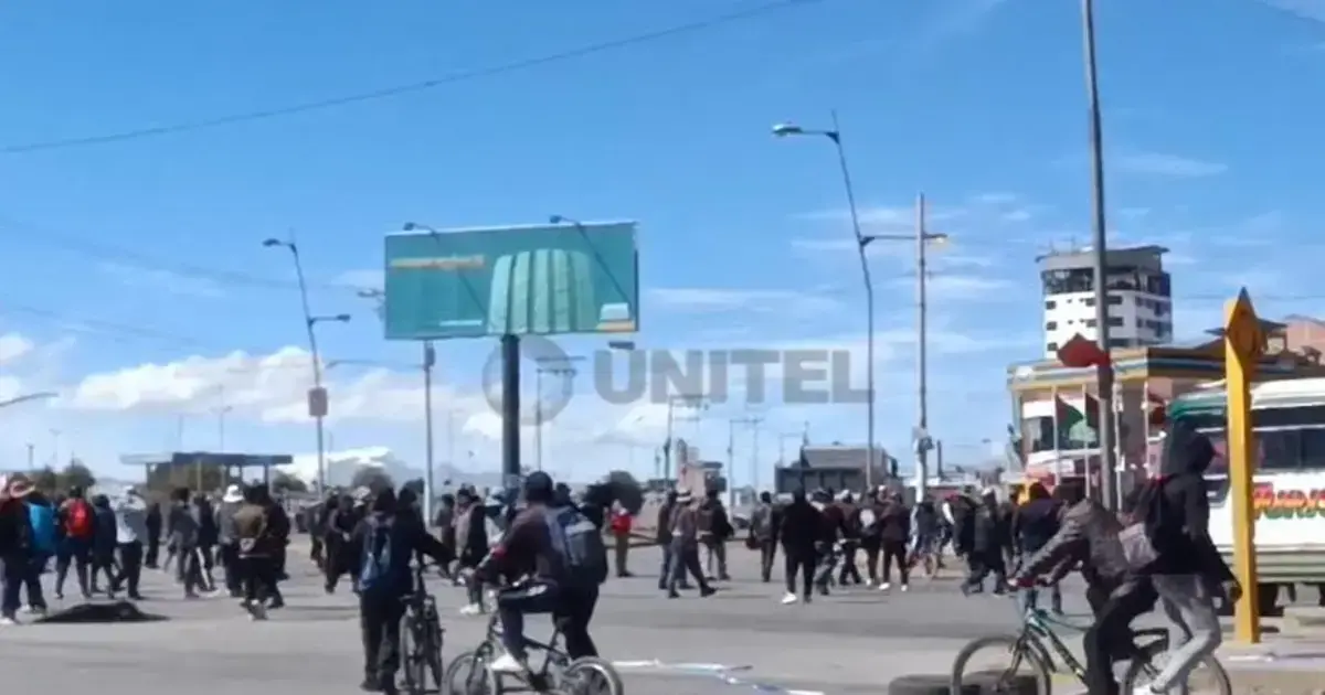 Intento de desbloqueo en El Alto