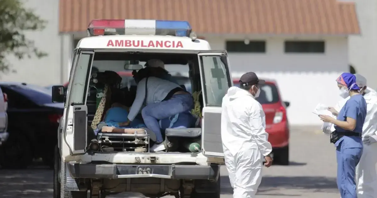 Imagen referencial del bloqueo que impidió el paso de la ambulancia.