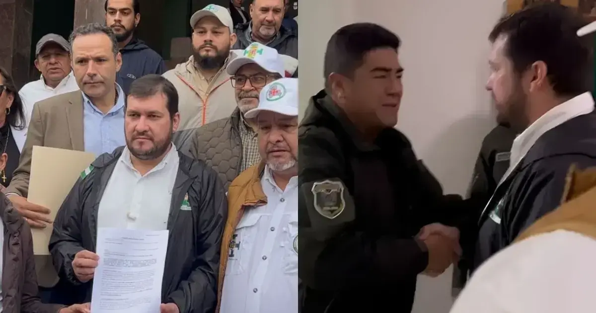Cívicos presentan carta al Comando Departamental de la Policía y piden que garanticen vías expeditas en la región