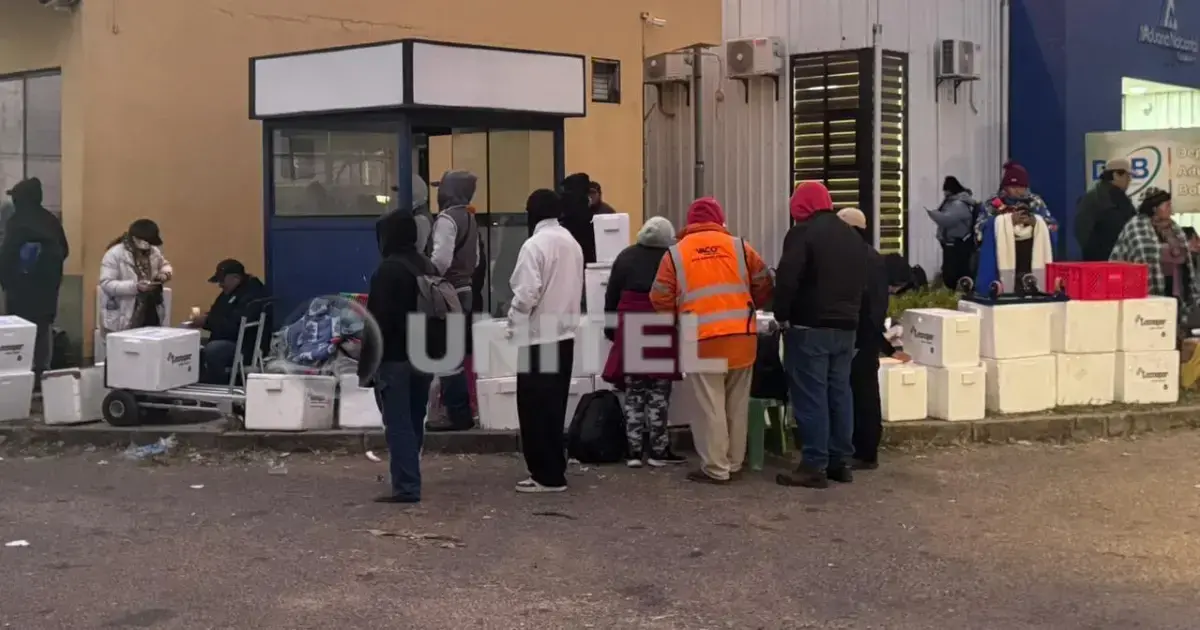 En los últimos días las personas hicieron fila para el envío de alimentos