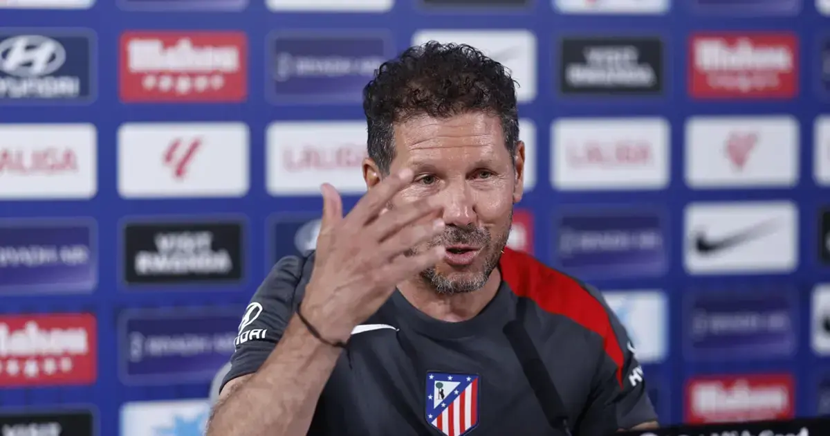 Diego Pablo Simeone, director técnico del Atlético de Madrid.
