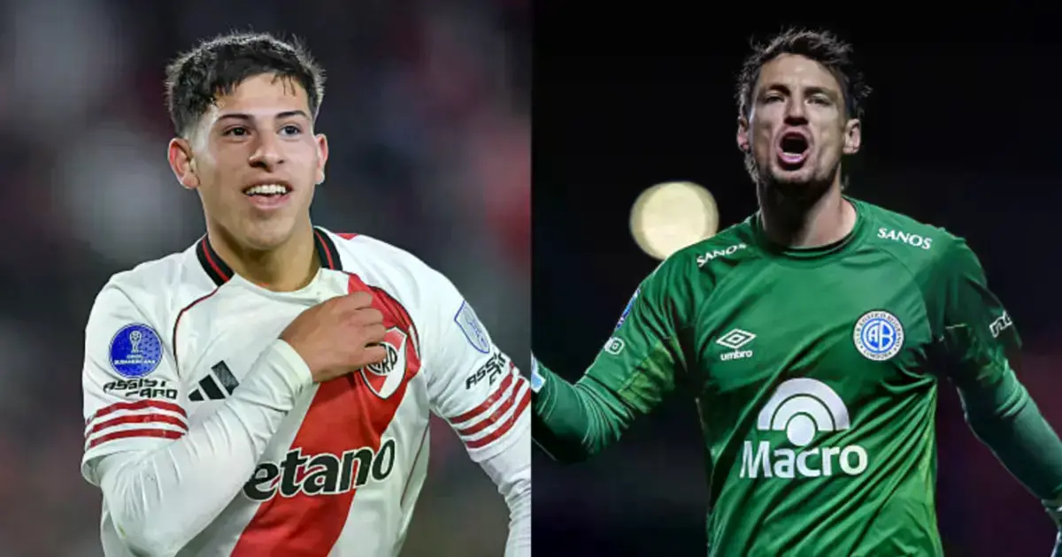 Lautaro Pereyra (River Plate) y Thiago Cardozo (Belgrano)