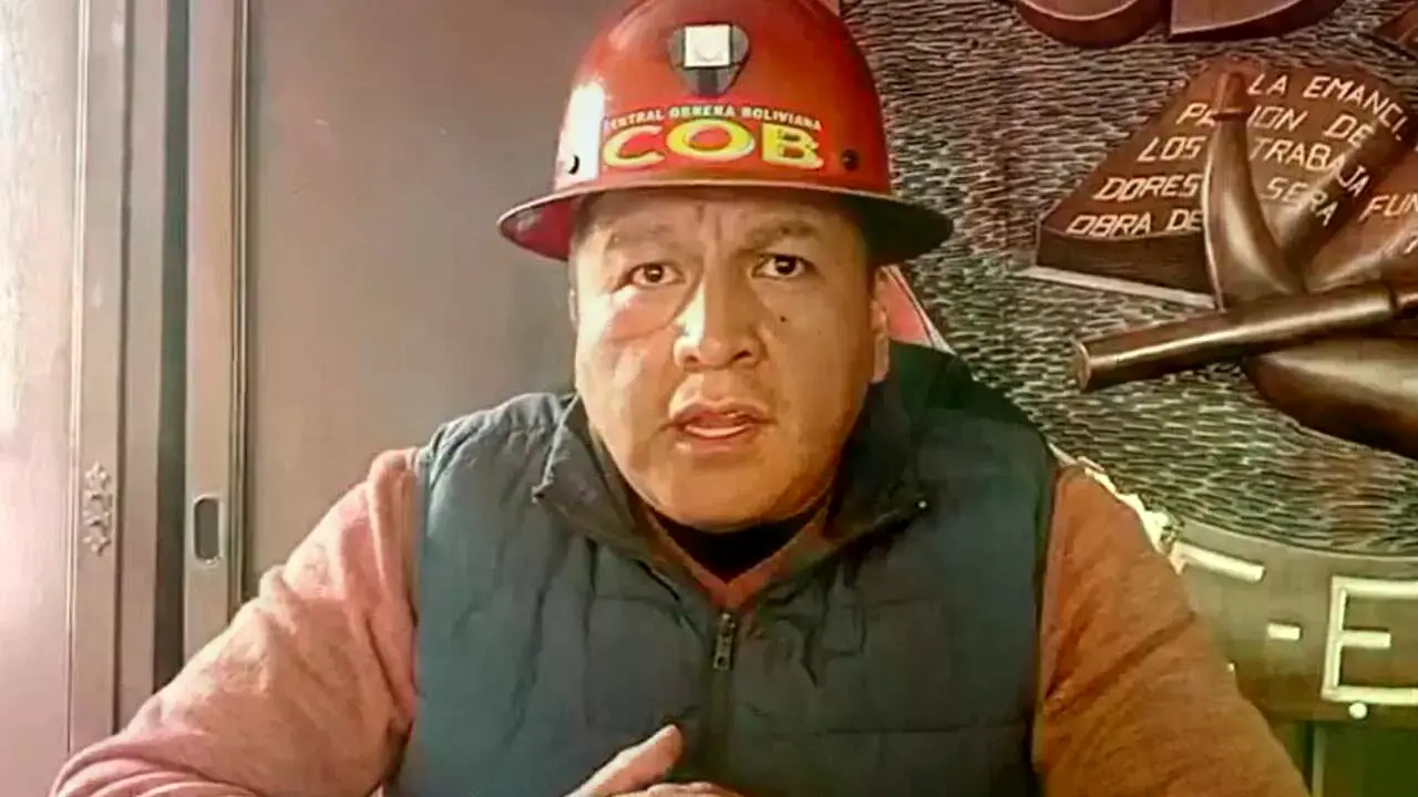 Mario Argollo, ejecutivo de la Central Obrera Boliviana (COB). / ERBOL