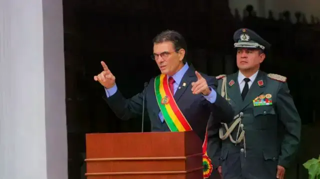 El presidente Paz este lunes desde la Casa de la Libertad.