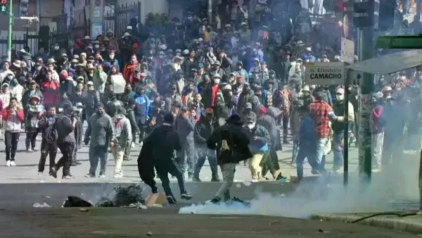 Intervención policial en La Paz