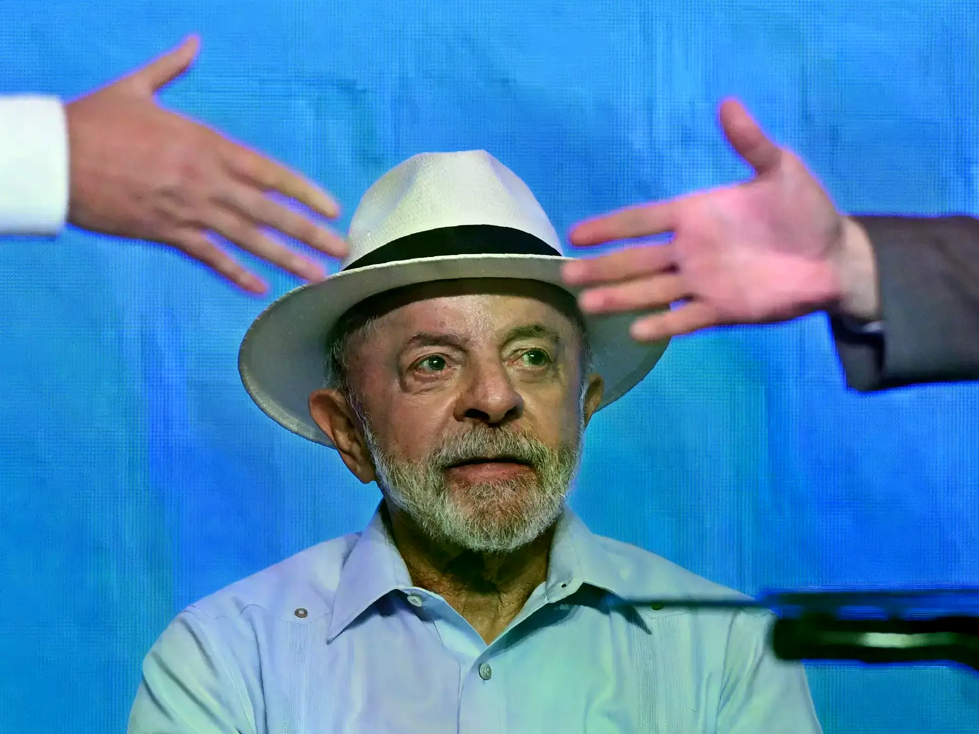 El presidente de Brasil, Luiz Inácio Lula da Silva, en el Centro de Convenciones Internacional en Brasilia (Brasil).