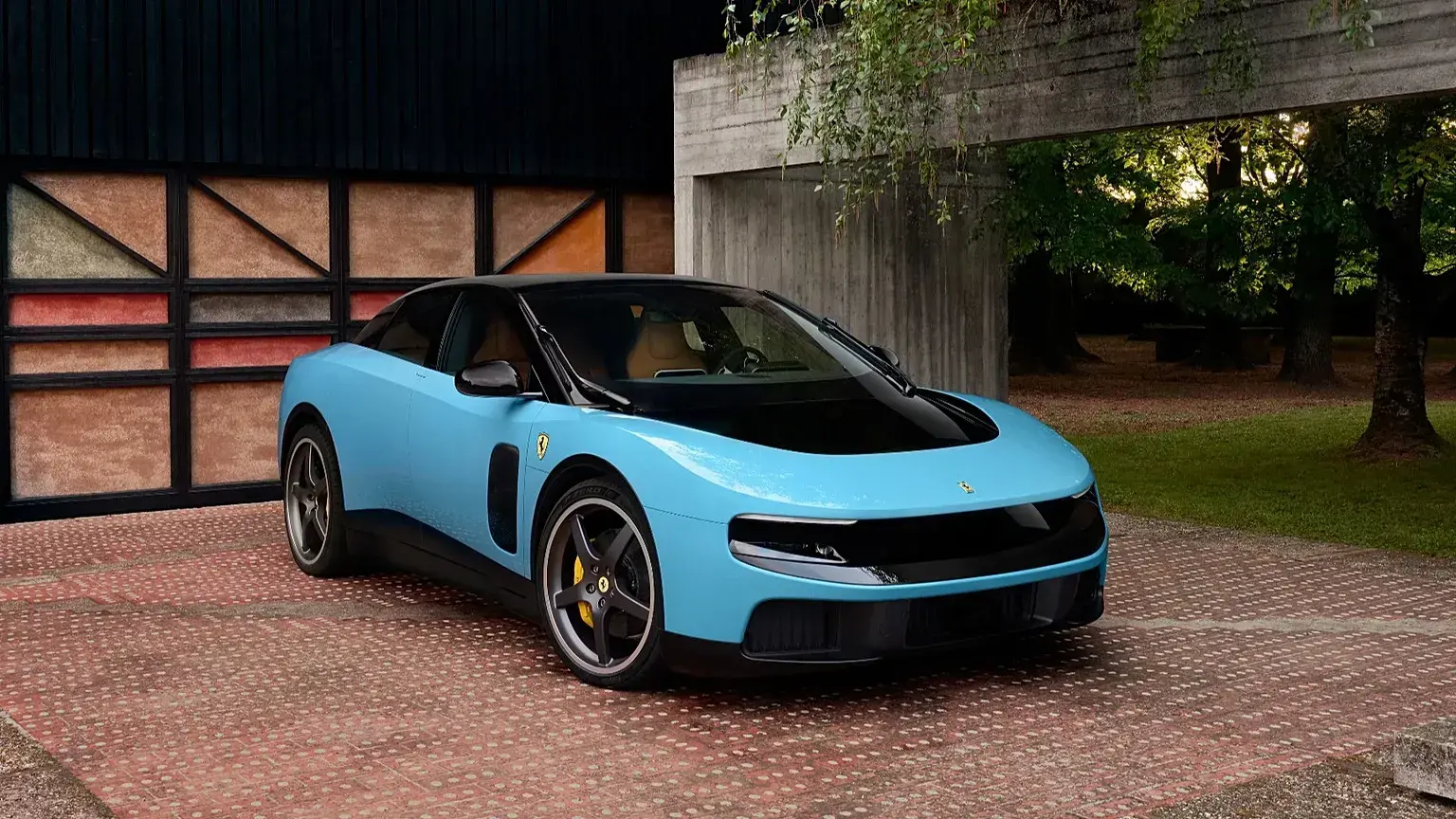 El frontal del nuevo Ferrari Luce, en una fotografía de dossier de prensa distribuida por Ferrari S.p.A.