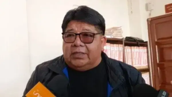 El dirigente de los transportistas de La Paz, Edson Váldez.