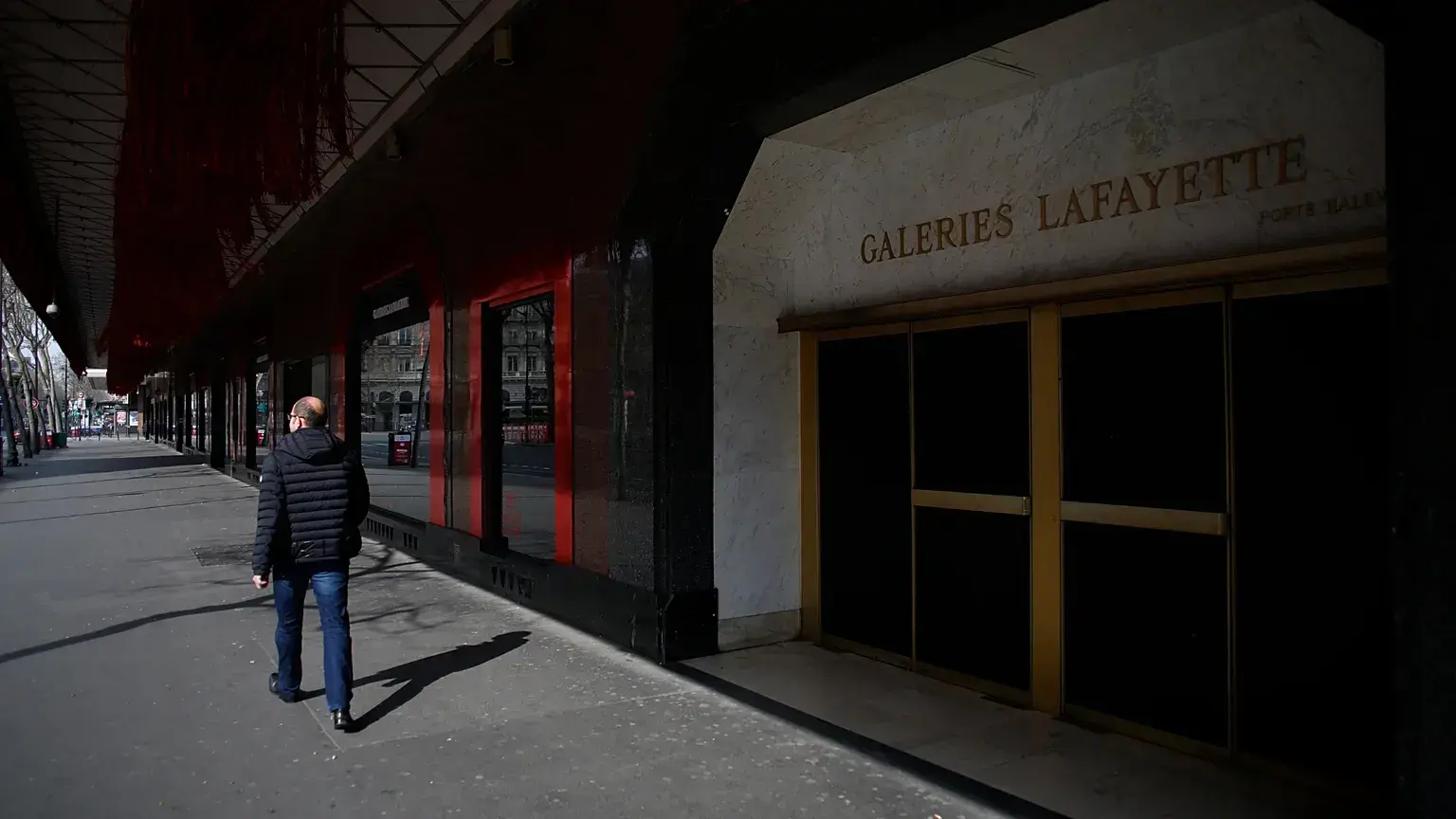 Las Galeries Lafayette, en París, el viernes 20 de marzo de 2020.