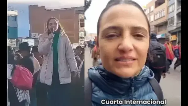 Diputada argentina se une a protestas en Bolivia contra presidente Paz