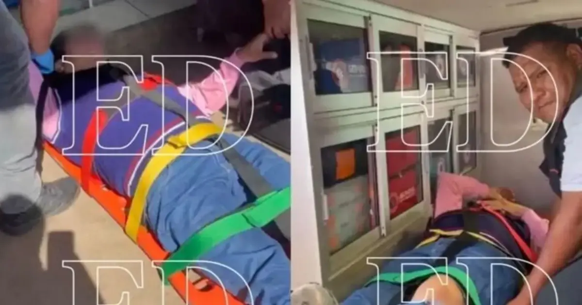 El cobrador fue evacuado a un centro médico y se encuentra fuera de peligro