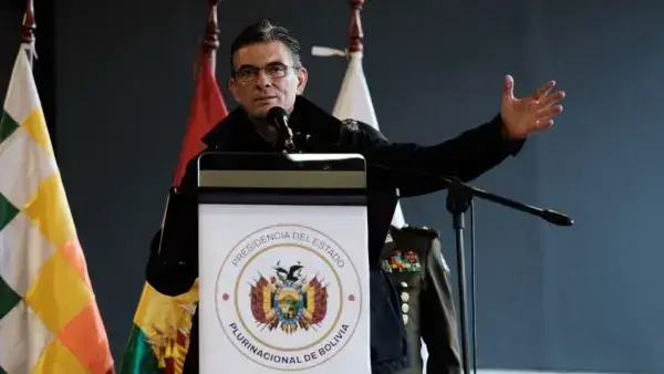 Rodrigo Paz, presidente de Bolivia, en la inauguración del Consejo Económico y Social.