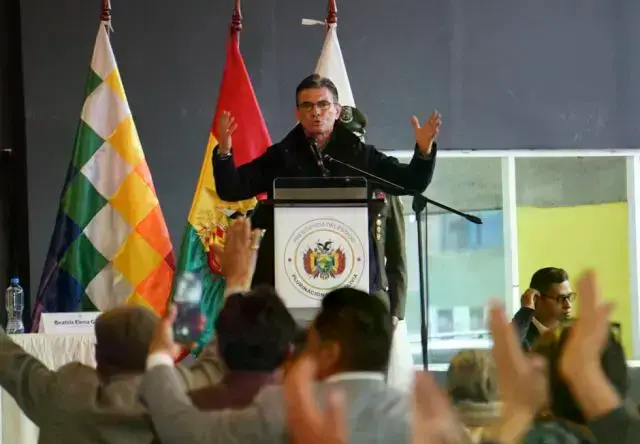 El acto de inauguración del Consejo Económico y Social, donde el presidente Rodrigo Paz ofreció un discurso.