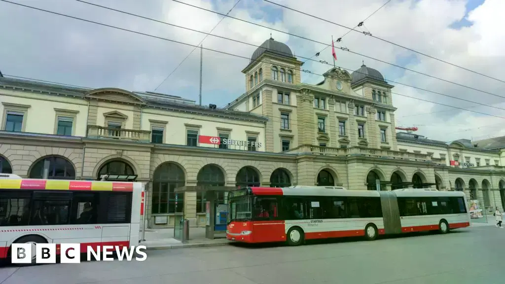 La estación de tren de Winterthur, al noroeste de Zúrich, lugar del apuñalamiento.