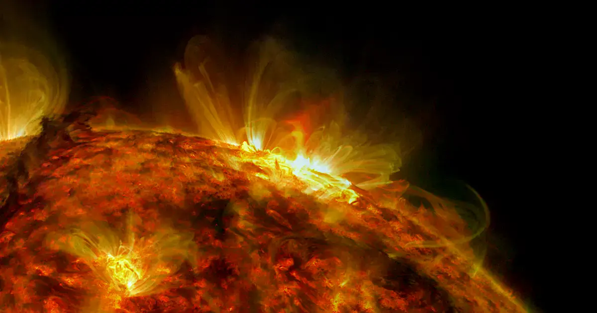 Una llamarada solar capturada por el Observatorio de Dinámica Solar de la NASA en octubre de 2014.