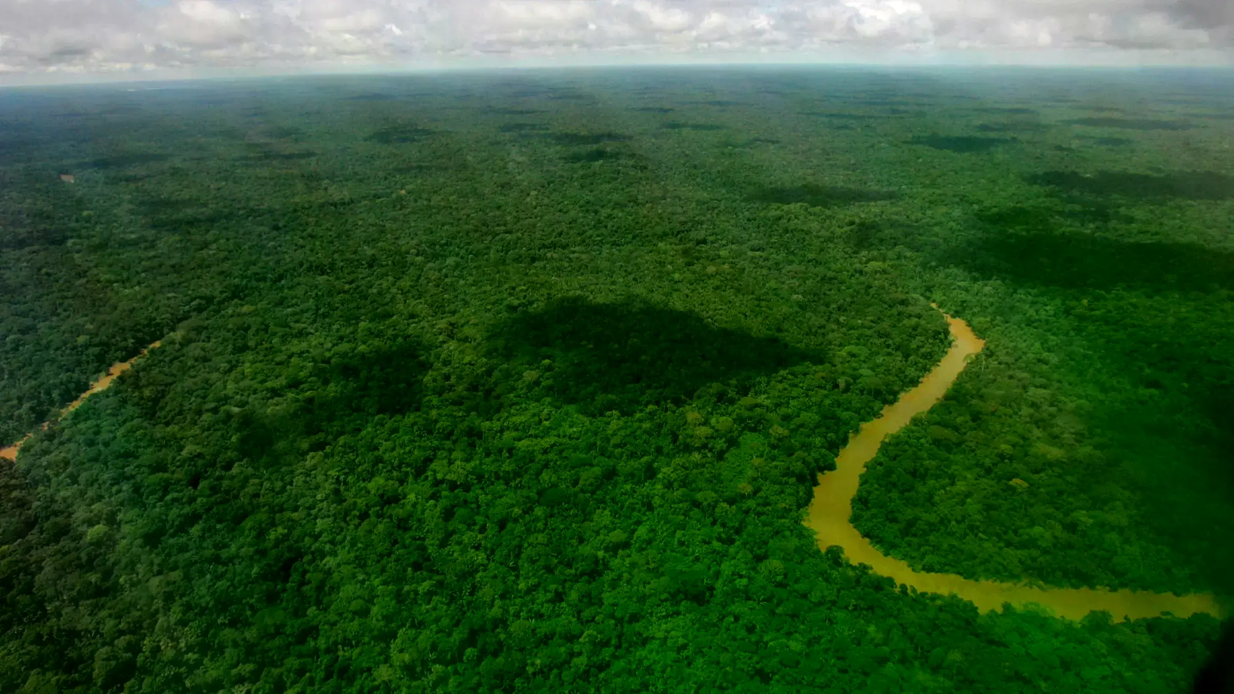 Un grupo de mujeres indígenas de la Amazonía ecuatoriana observa un mapa sobre posibles nuevas ubicaciones de perforación pet