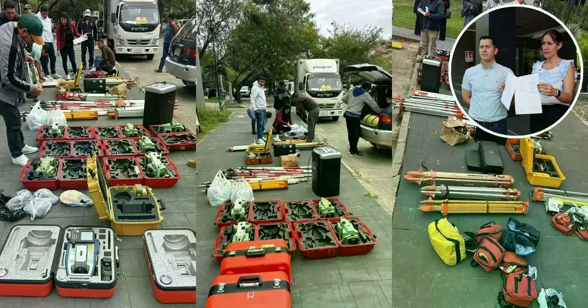 Equipos de topografía y agromensura municipales eran usados de manera particular