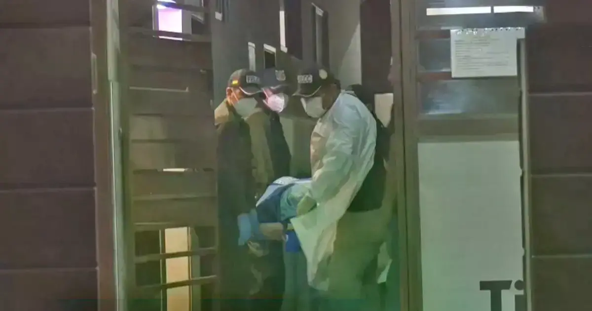 El cuerpo de la víctima fue retirado y trasladado a la morgue