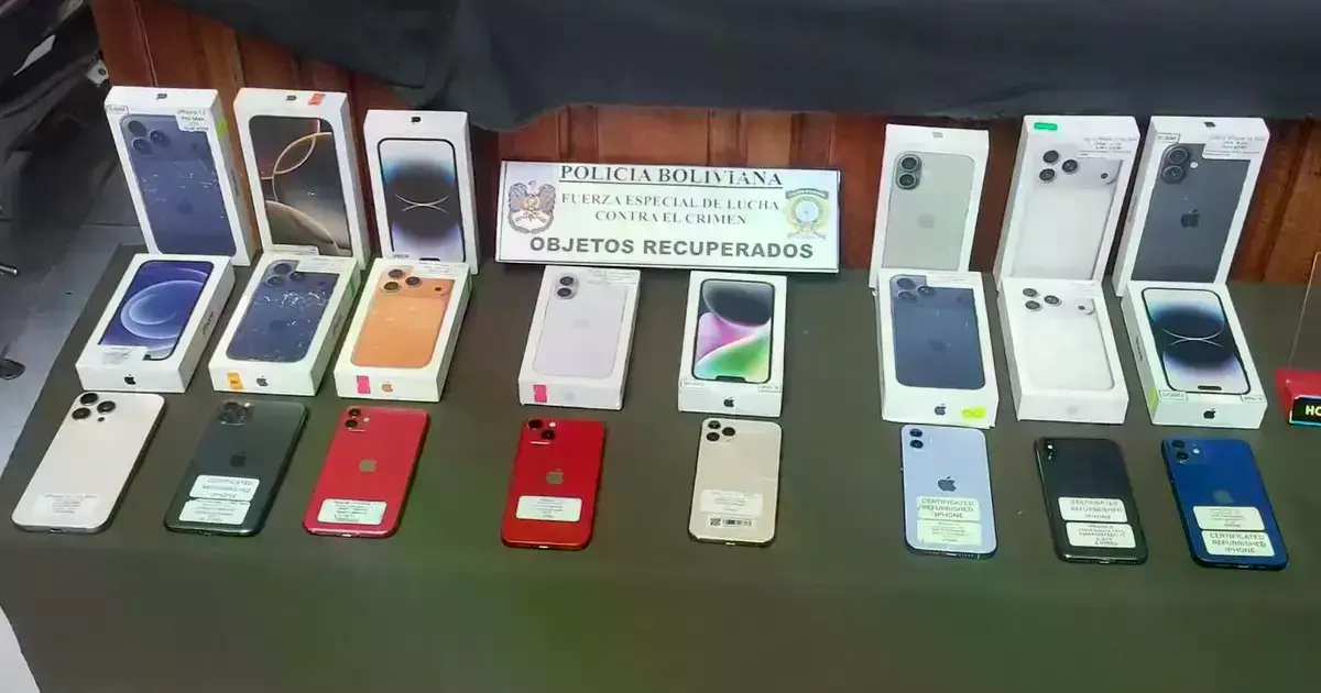 Tras el allanamiento en un inmueble se recuperaron 25 celulares robados