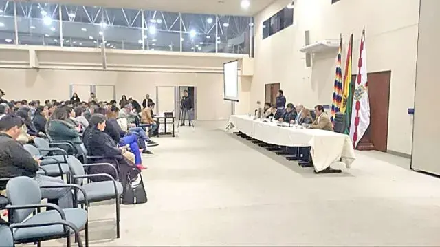 La reunión del Consejo Chuquisaqueño, el pasado viernes.