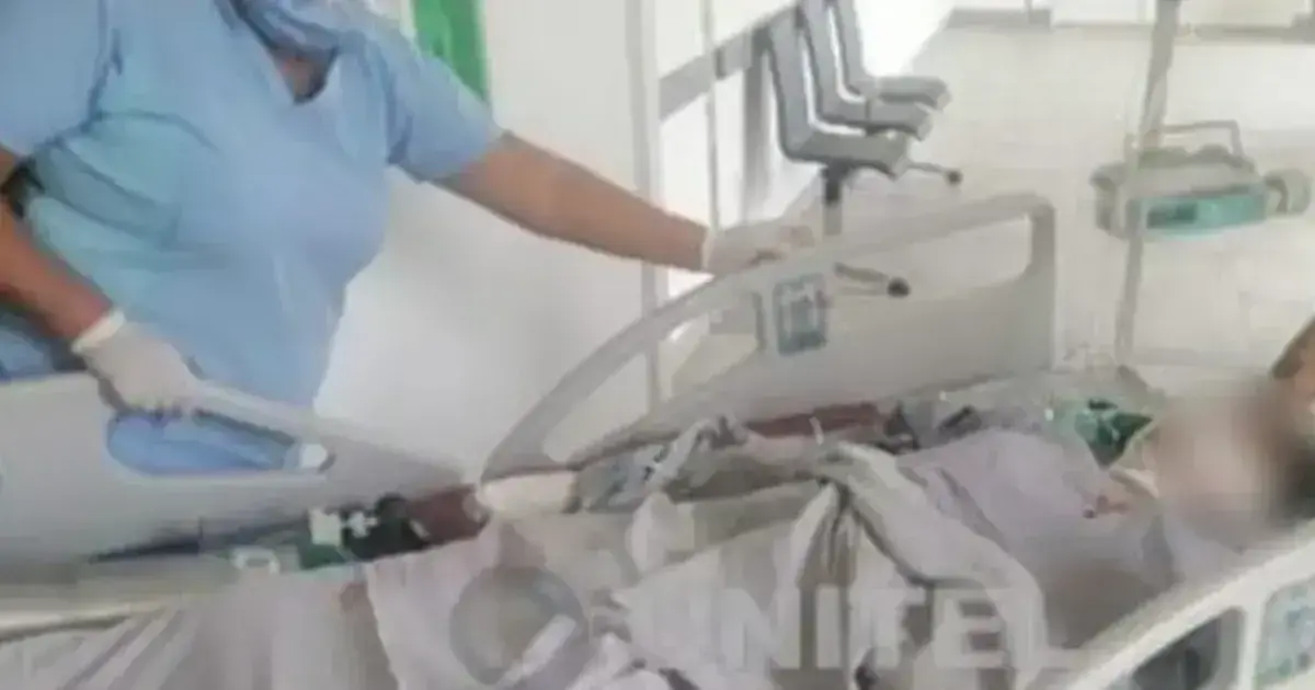 El hombre llegó con el 90% de su cuerpo con quemaduras