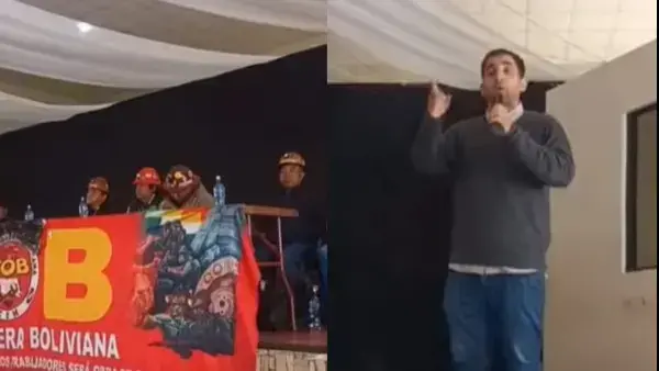 Sebastián Copello en el ampliado de la COB.