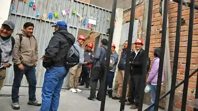 La reunión de emergencia de la COB, el pasado domingo, en La Paz.