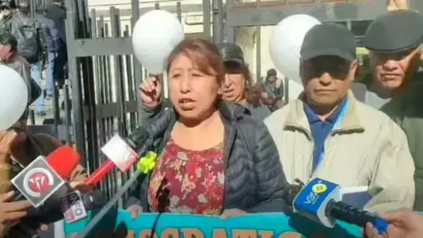 Brígida Mamani, representante de la organización Inquilinos en Acción. Foto: Captura de video