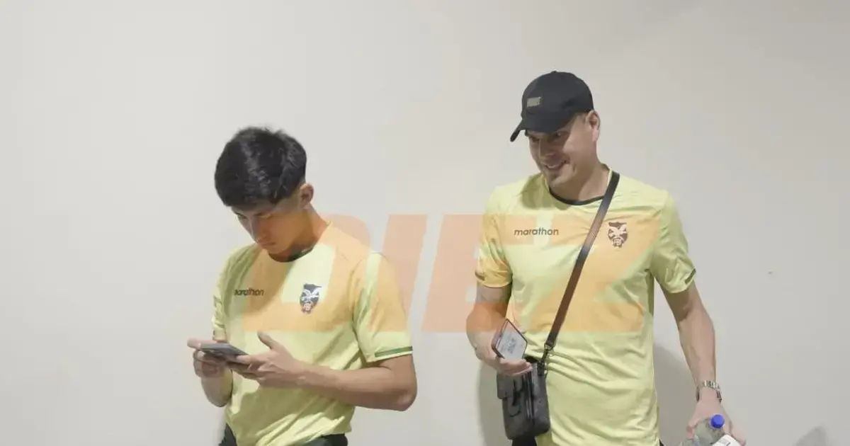 Miguel Terceros y Carlos Lampe antes de viajar a Estados Unidos. APG