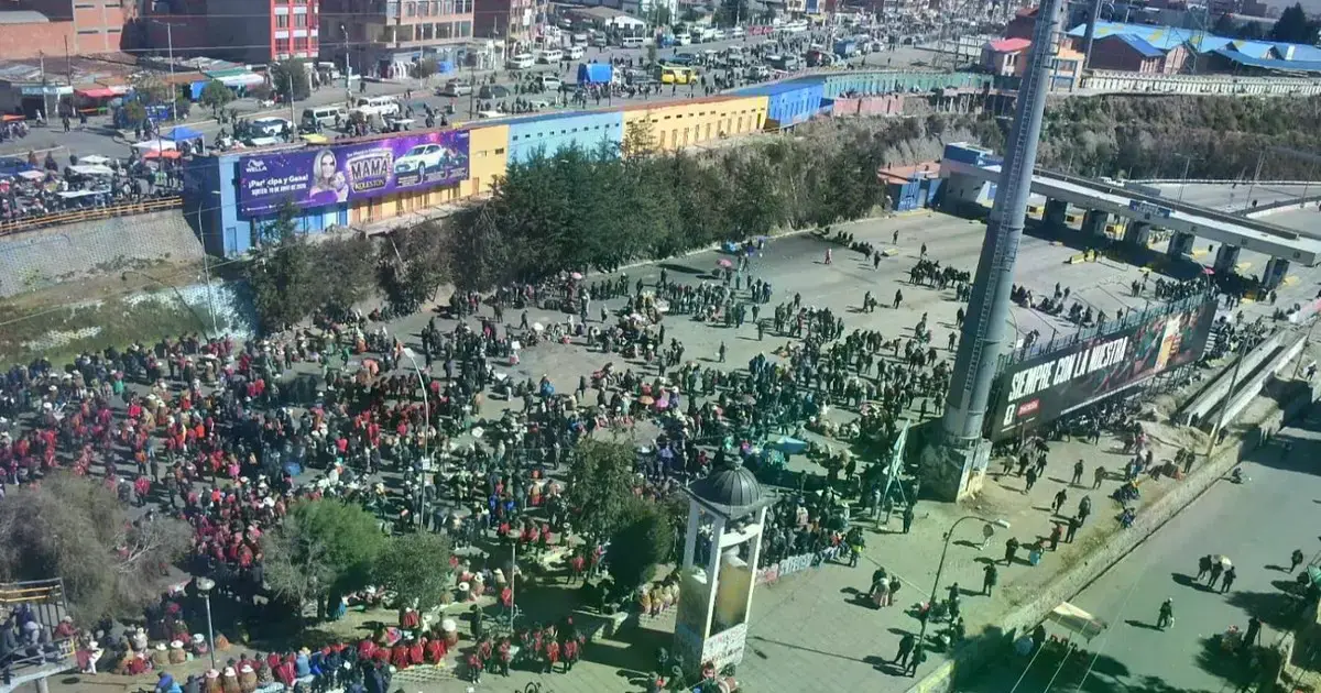 Así luce el El Alto por efecto de las protestas.
