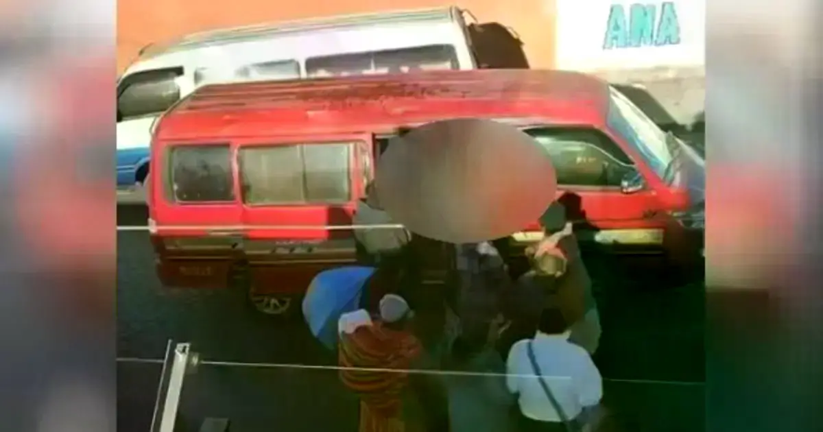 En este vehículo ocurrió la tragedia. Foto: Captura de video