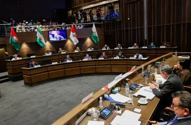 Sesión anterior de la Cámara de Senadores.