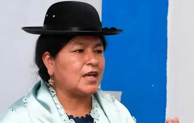 La exsenadora evista Simona Quispe.