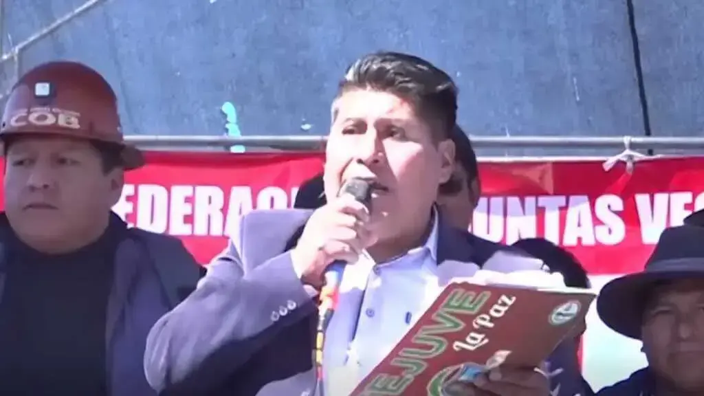 El dirigente Justino Apaza