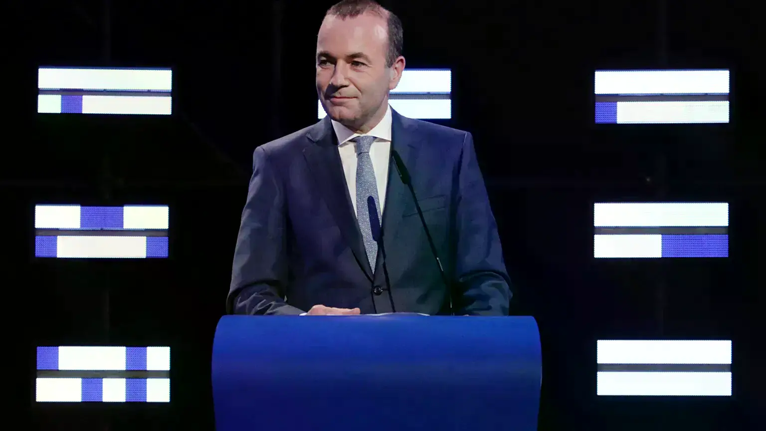 Manfred Weber interviene en el Parlamento Europeo en Bruselas en mayo de 2019.