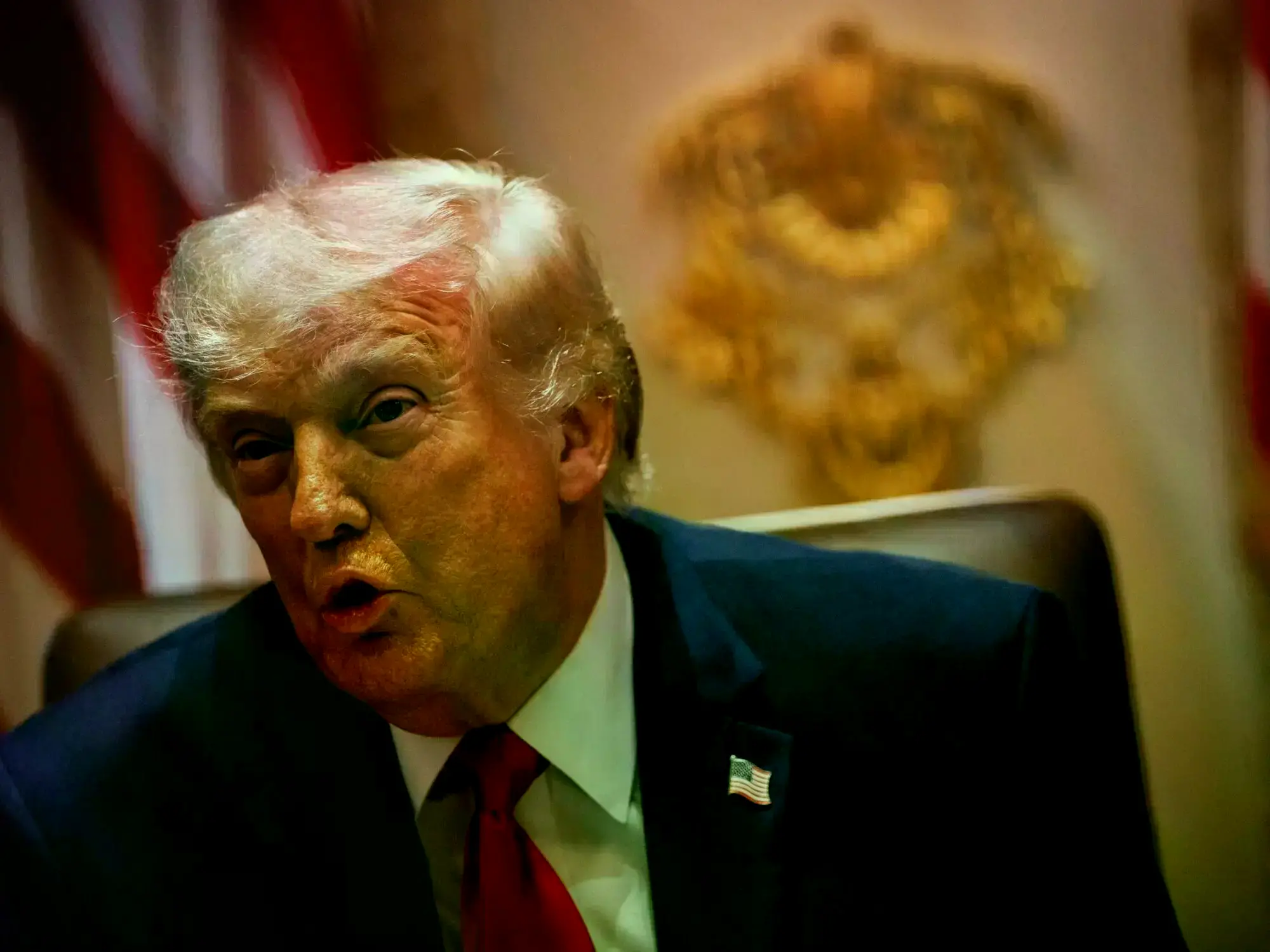 El presidente estadounidense Donald Trump durante una reunión de gabinete en la Casa Blanca en Washington, D.C.