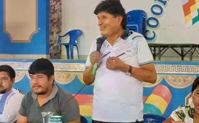 Morales la mañana de este domingo desde el Trópico.