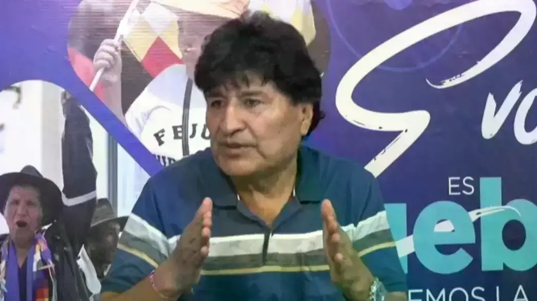 Evo Morales en RKC, este 18 de mayo.