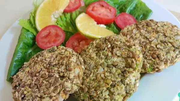 Hamburguesa de lentejas