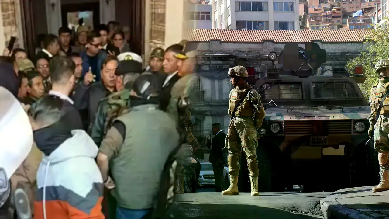 El cara a cara de Arce y Zúñiga en puertas de Palacio Quemado.