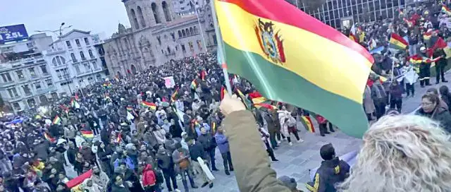 El cabildo que se desarrolló el martes en La Paz contra los bloqueos.