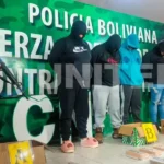 Policía aprehende a cinco paraguayos con más de 40 kilos de droga en La Guardia