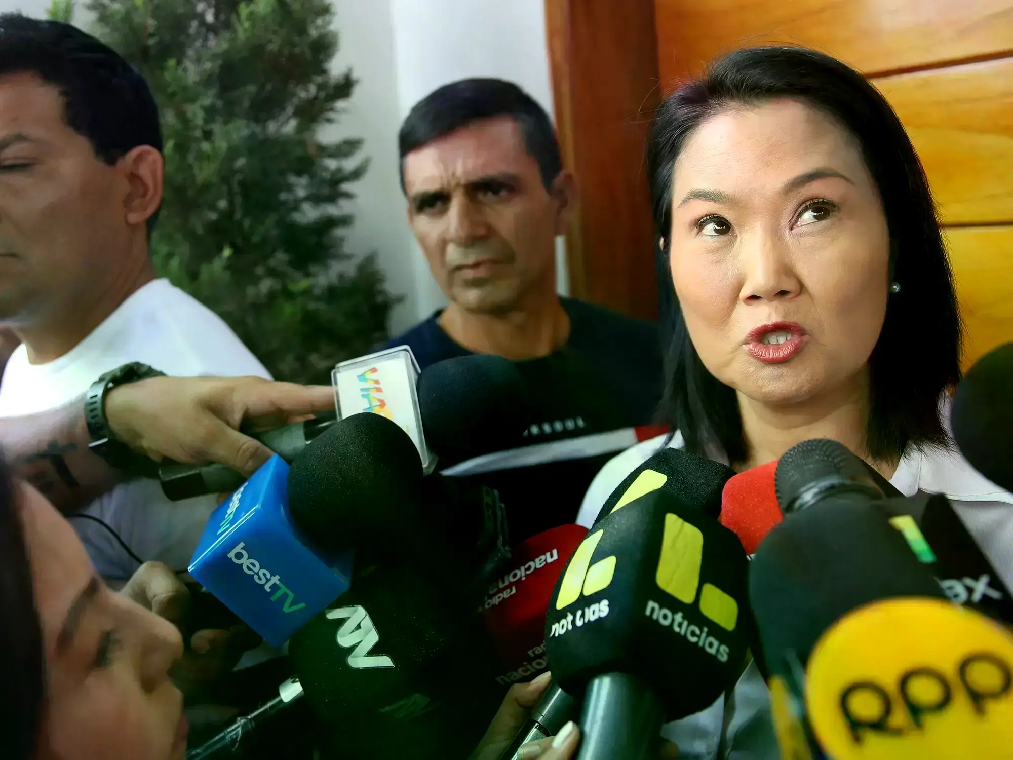 La candidata derechista a la Presidencia de Perú, Keiko Fujimori.
