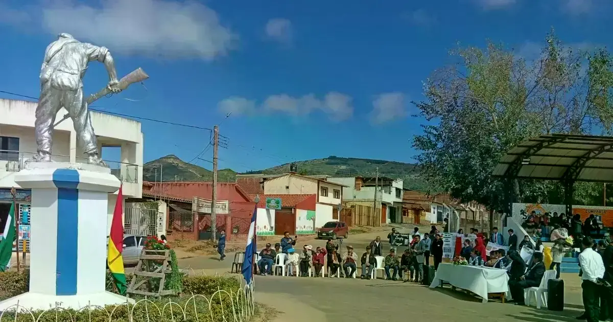 Acto realizado en el municipio de Vallegrande