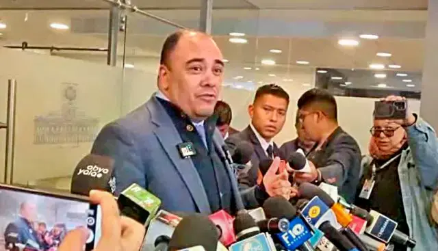 El presidente del TSE, Gustavo Ávila, en una conferencia de prensa anterior.