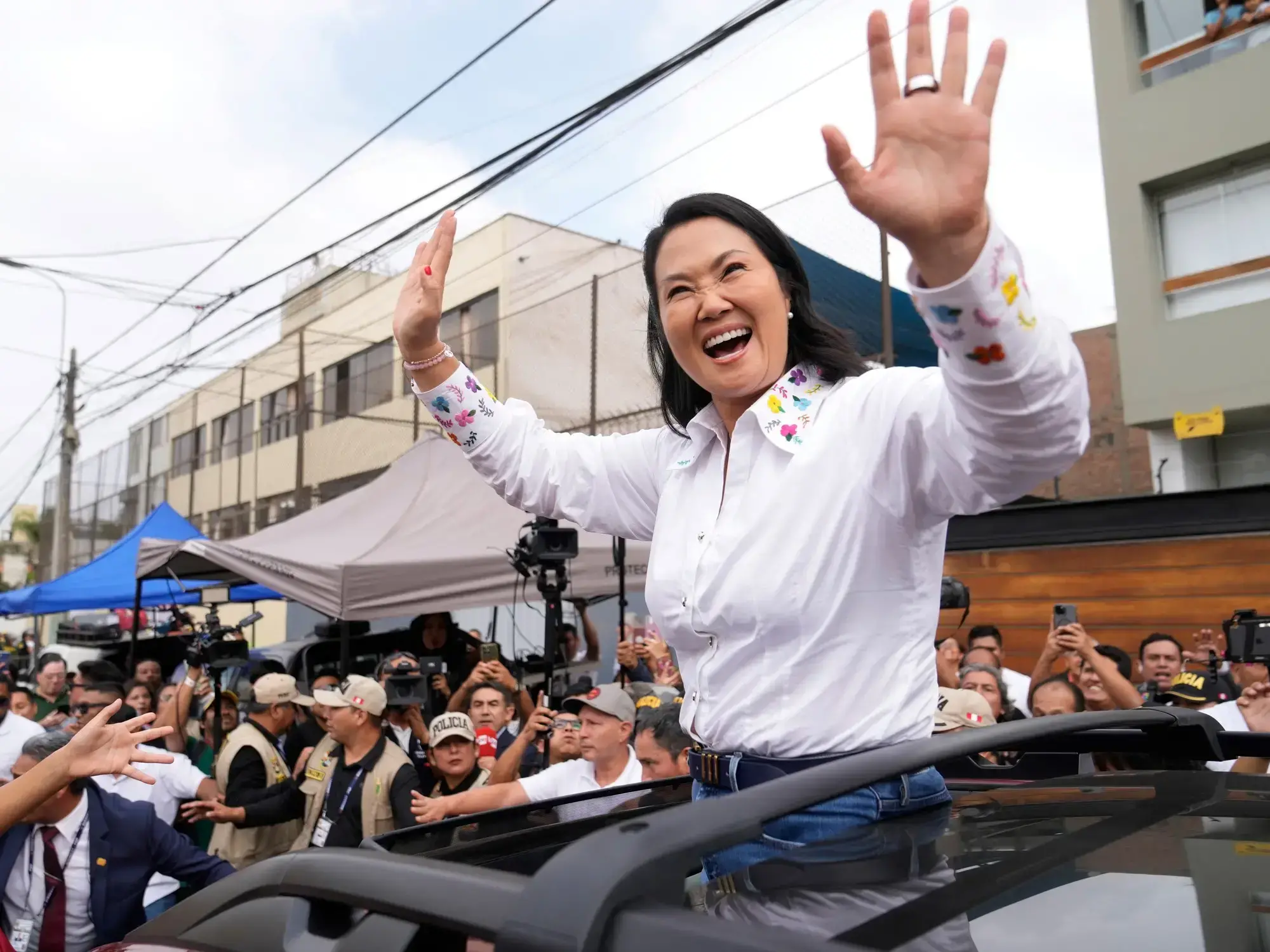 Keiko Fujimori, en Lima