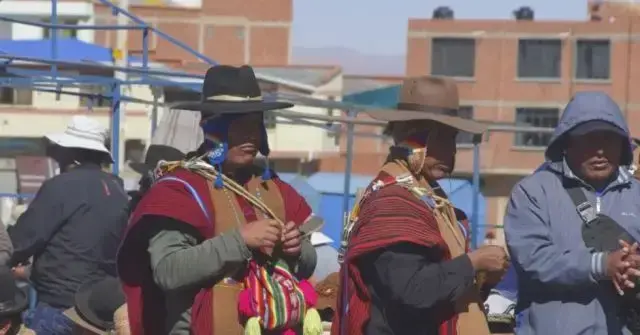 Campesinos de Túpac Katari de La Paz.