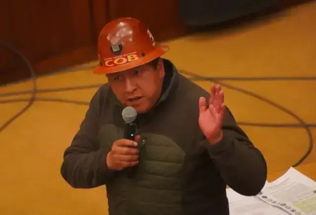 Mario Argollo, ejecutivo de la COB.