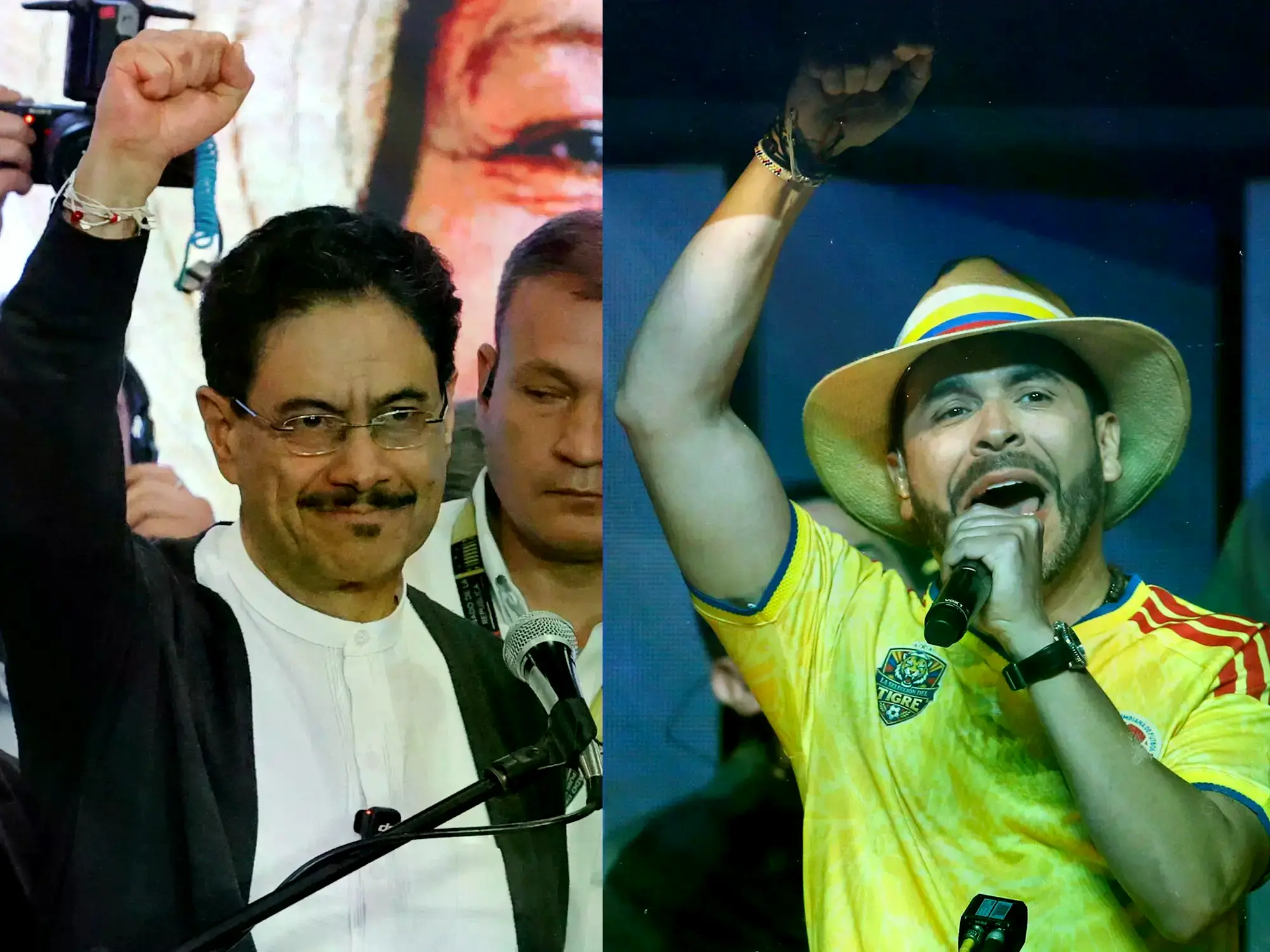 Los candidatos a la Presidencia de Colombia, Iván Cepeda y Abelardo de la Espriella.