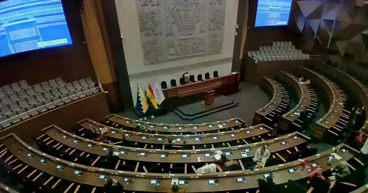 Así luce el hemiciclo de la Asamblea Legislativa, instantes previos al debate sobre el decreto de estado de excepción